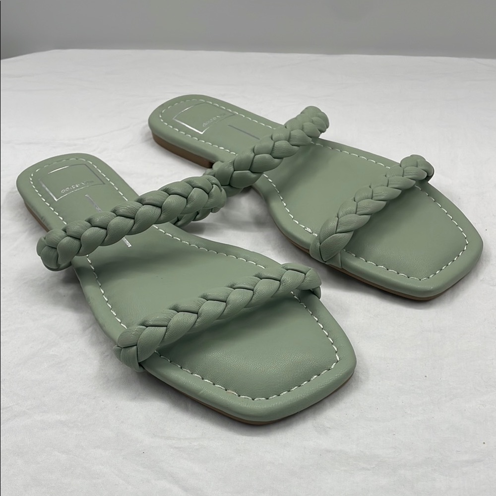 Dolce Vita Green Braided Sandals